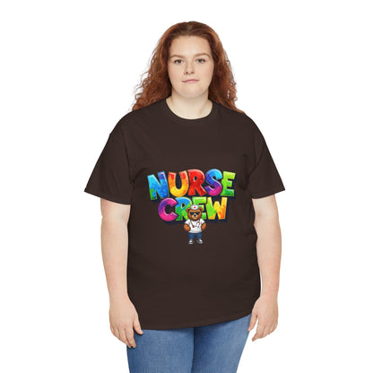 Nurse Crew Graphic Tee — Colorful Cartoon Nurse Appreciation Shirt