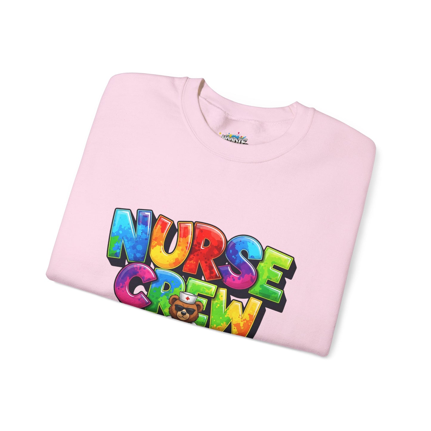 Nurse Crew Sweatshirt — 'NURSE CREW' Graphic Pullover for Healthcare Professionals