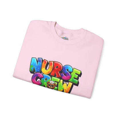 Nurse Crew Sweatshirt — 'NURSE CREW' Graphic Pullover for Healthcare Professionals