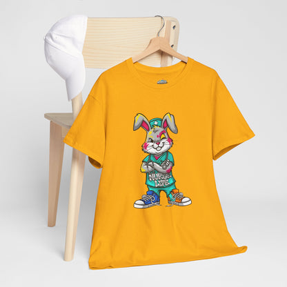 Easter Street Bunny T‑Shirt — Cool Graphic Bunny with "Always Be Kind" Tee