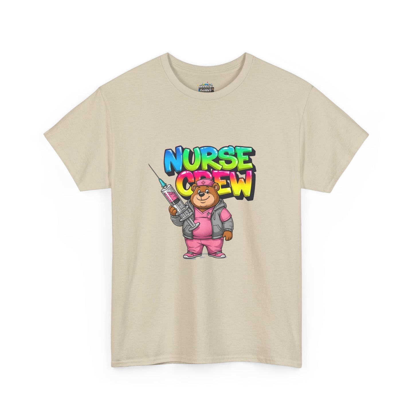 Nurse Crew T-Shirt — Cute Cartoon Nurse Bear Graphic Tee