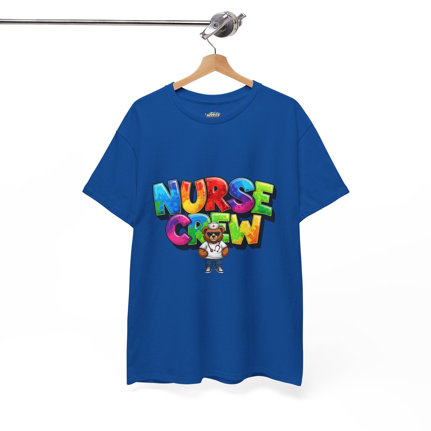 Nurse Crew Graphic Tee — Colorful Cartoon Nurse Appreciation Shirt