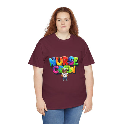 Nurse Crew Graphic Tee — Colorful Cartoon Nurse Appreciation Shirt