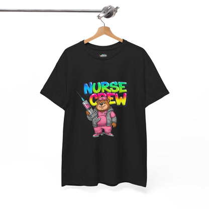 Nurse Crew T-Shirt — Cute Cartoon Nurse Bear Graphic Tee