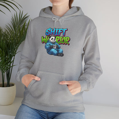 Unisex Shift Warrior Nurse Hoodie — Cute Sleeping Panda Crew