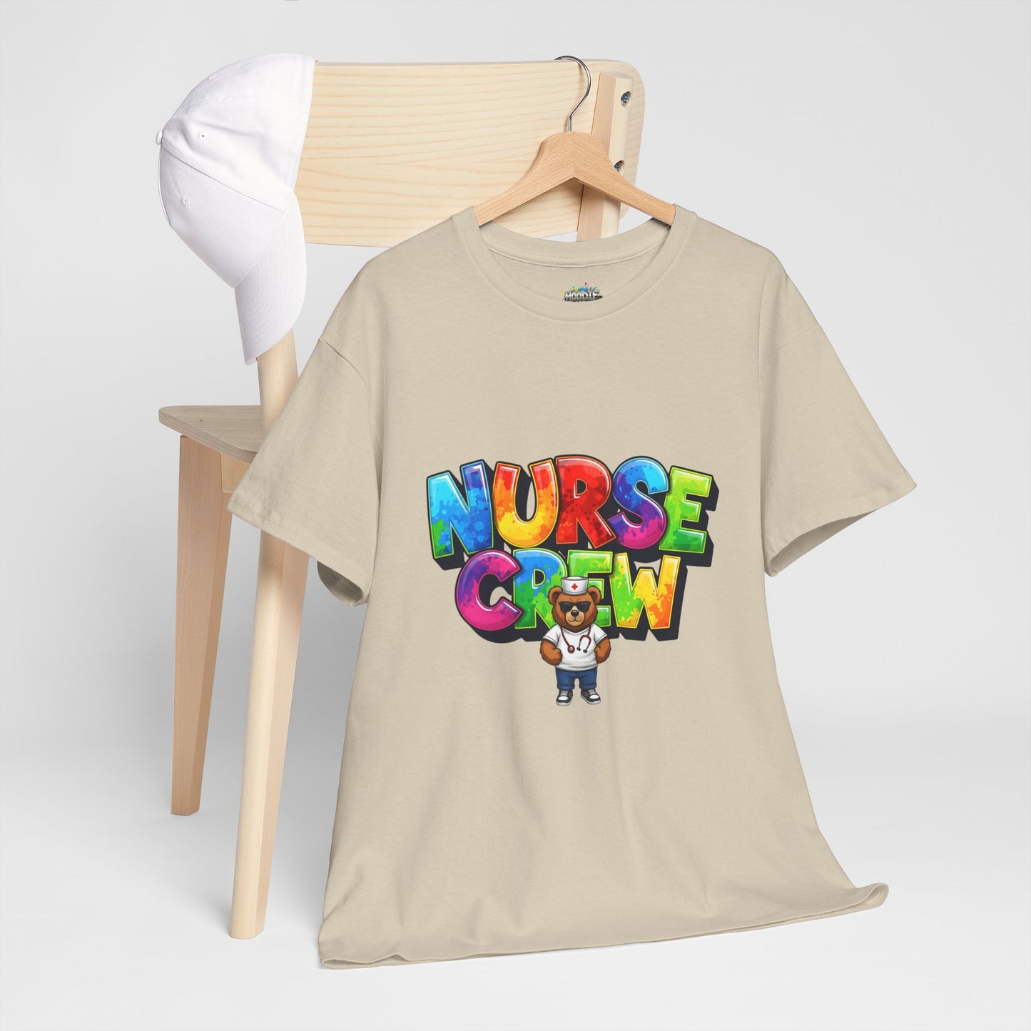 Nurse Crew Graphic Tee — Colorful Cartoon Nurse Appreciation Shirt