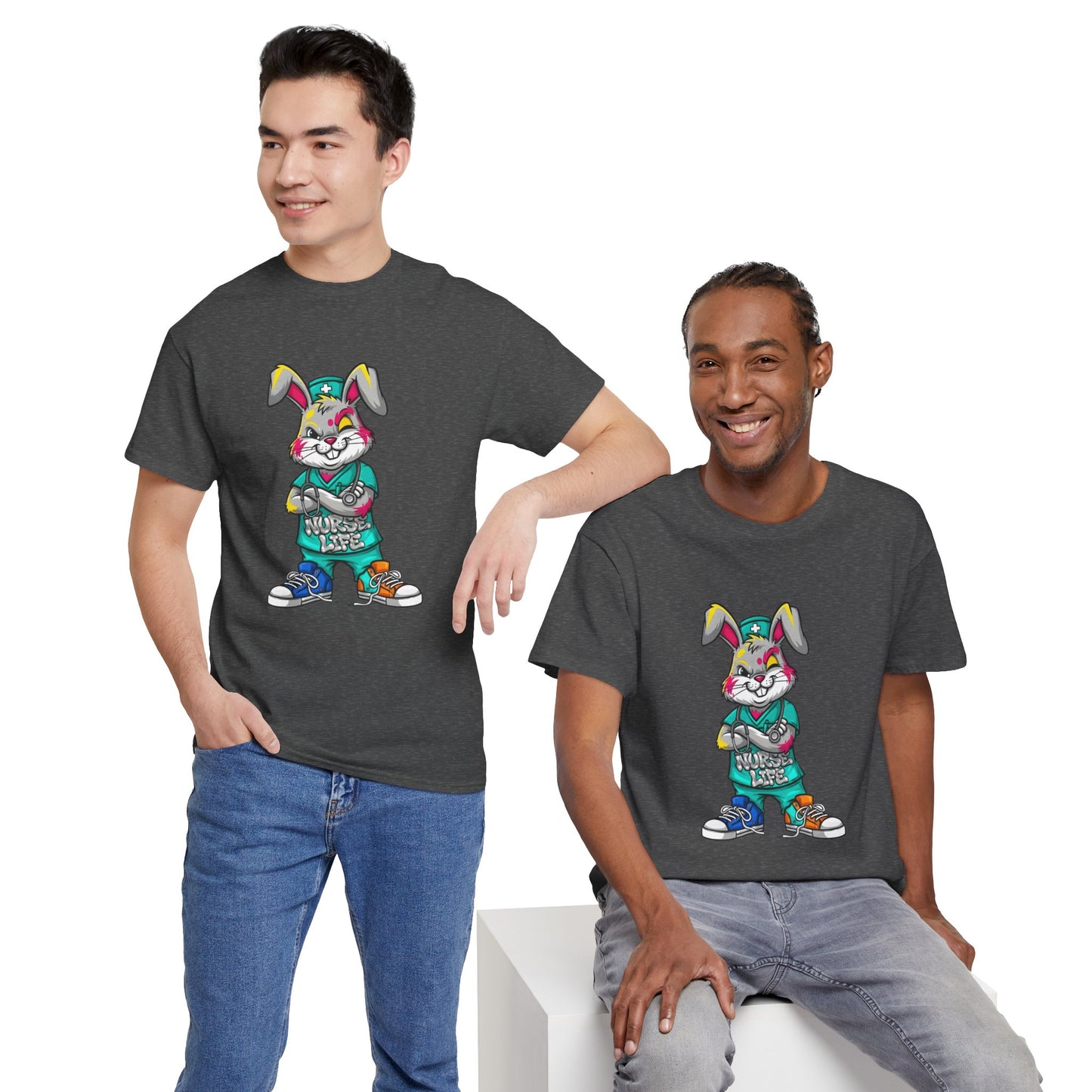 Easter Street Bunny T‑Shirt — Cool Graphic Bunny with "Always Be Kind" Tee
