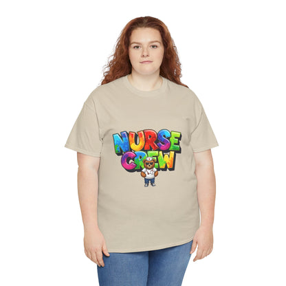 Nurse Crew Graphic Tee — Colorful Cartoon Nurse Appreciation Shirt
