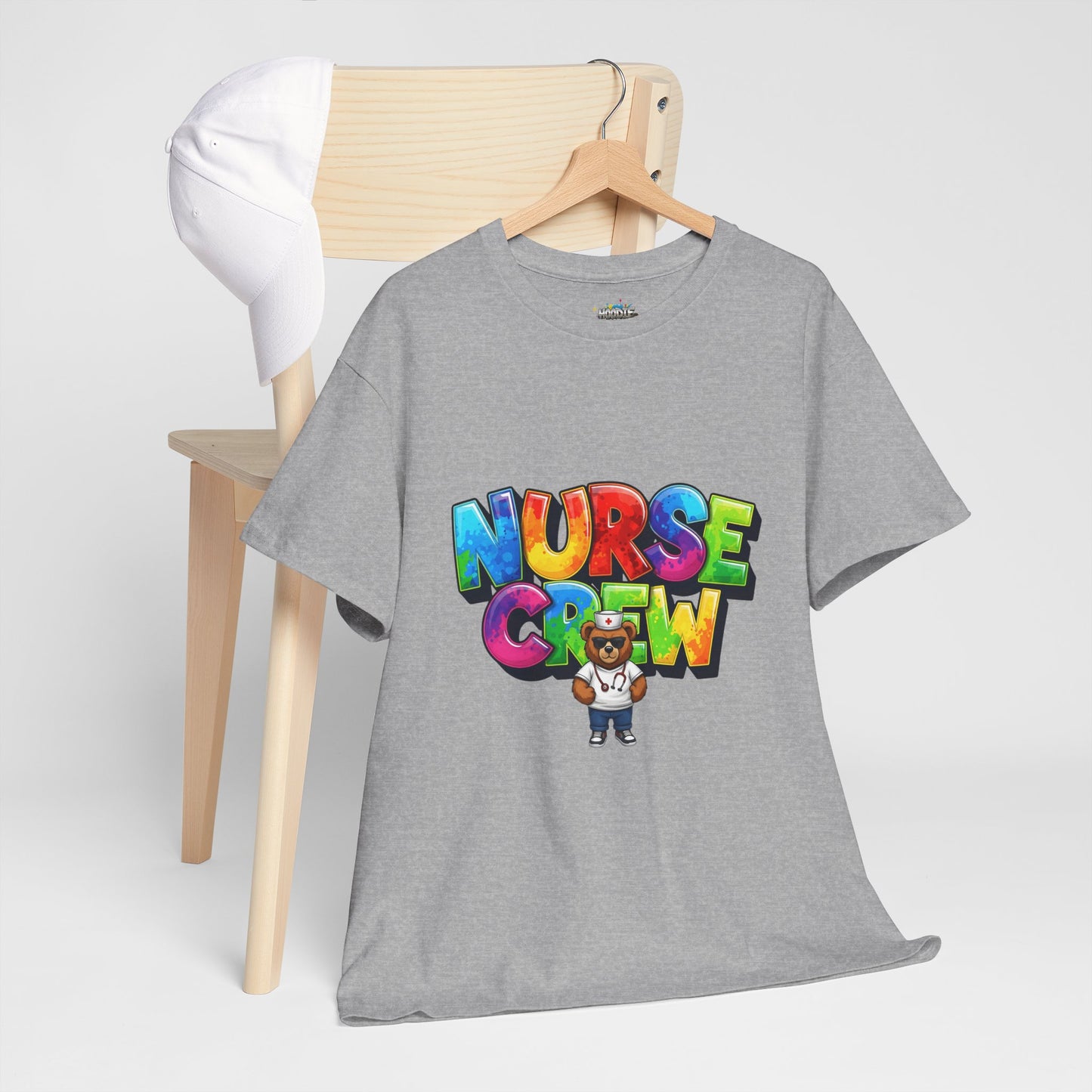 Nurse Crew Graphic Tee — Colorful Cartoon Nurse Appreciation Shirt
