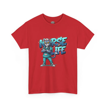 Unisex Nurse Life Graphic Tee — Cool Cartoon Nurse Design