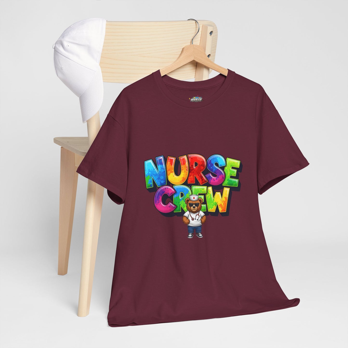 Nurse Crew Graphic Tee — Colorful Cartoon Nurse Appreciation Shirt