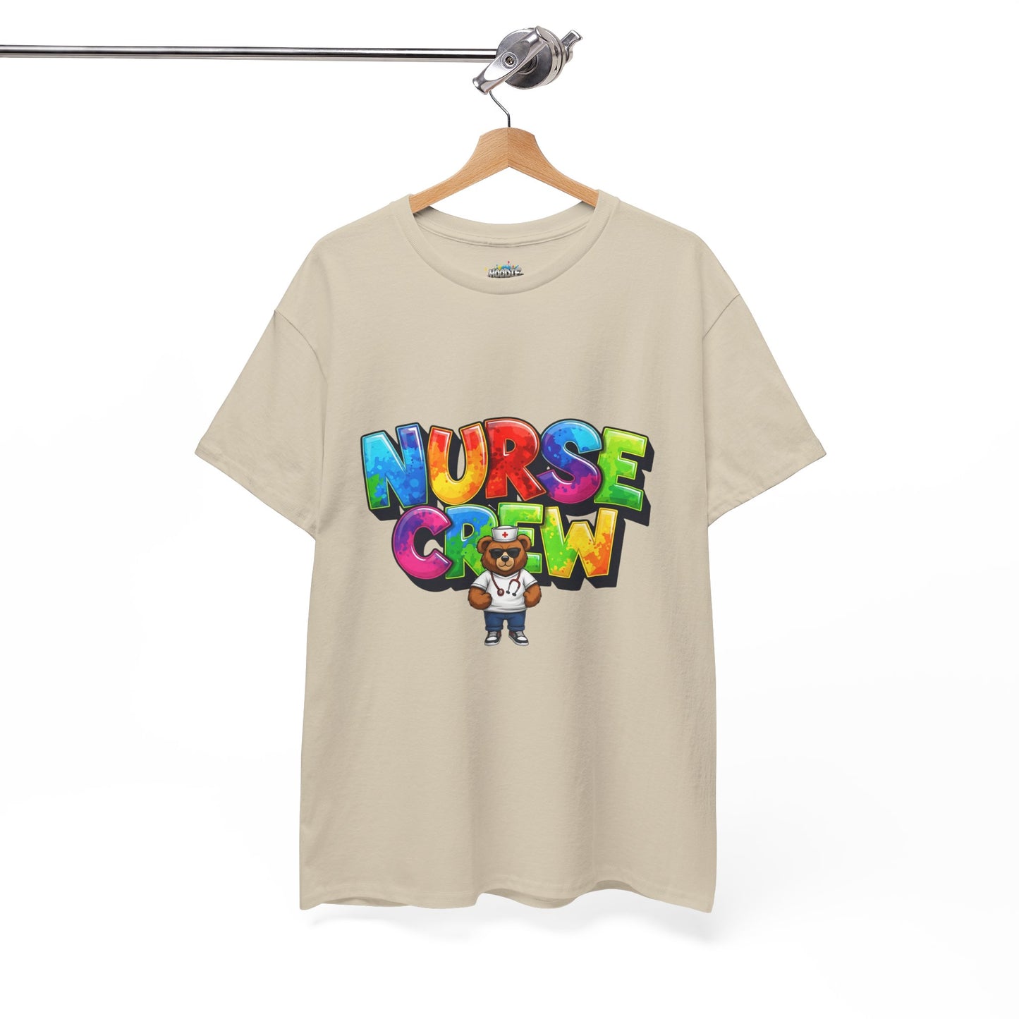 Nurse Crew Graphic Tee — Colorful Cartoon Nurse Appreciation Shirt