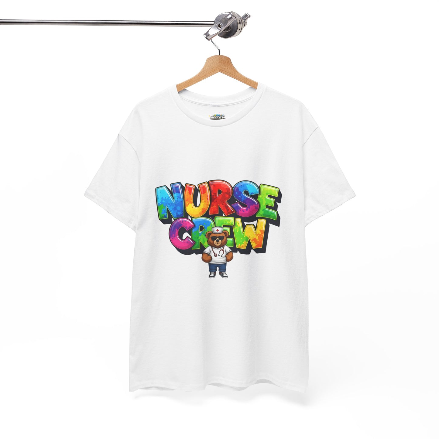 Nurse Crew Graphic Tee — Colorful Cartoon Nurse Appreciation Shirt