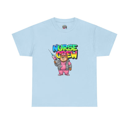 Nurse Crew T-Shirt — Cute Cartoon Nurse Bear Graphic Tee