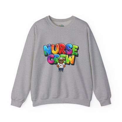 Nurse Crew Sweatshirt — 'NURSE CREW' Graphic Pullover for Healthcare Professionals