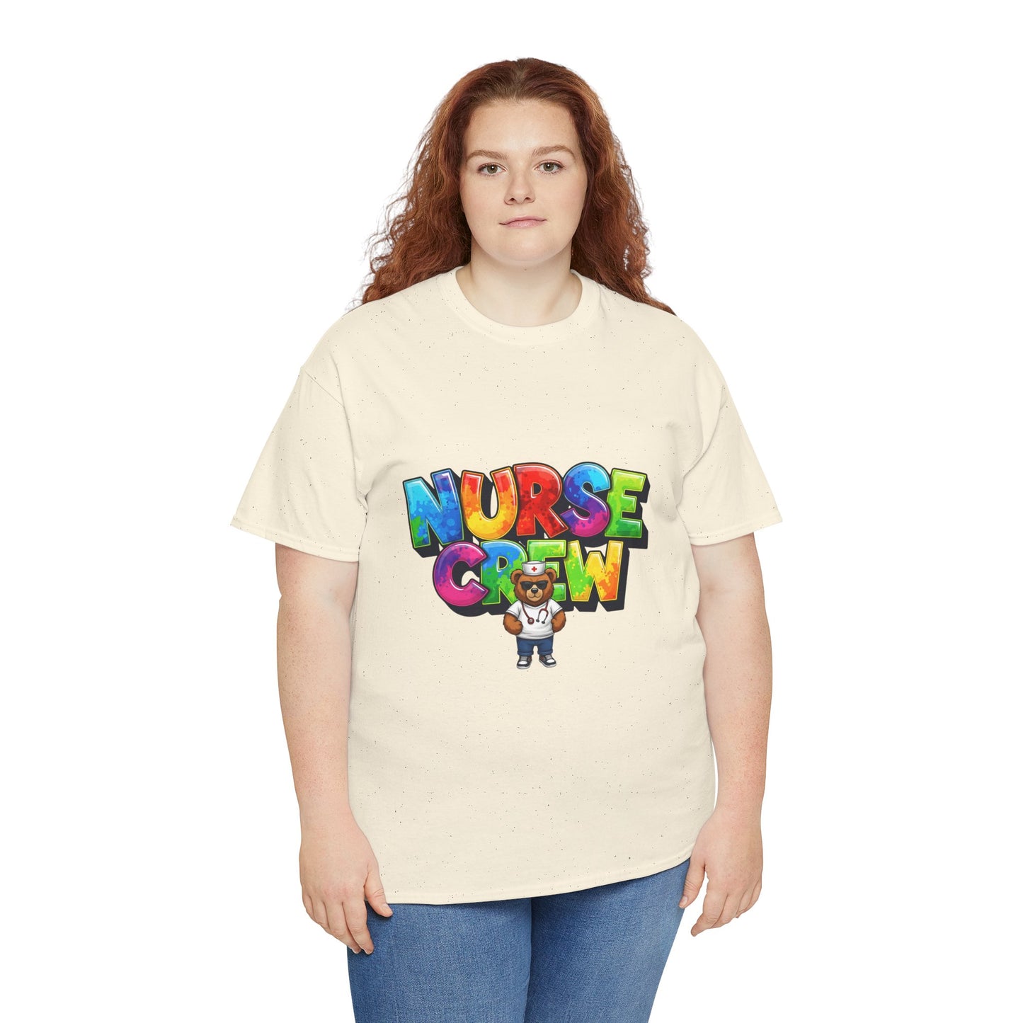 Nurse Crew Graphic Tee — Colorful Cartoon Nurse Appreciation Shirt