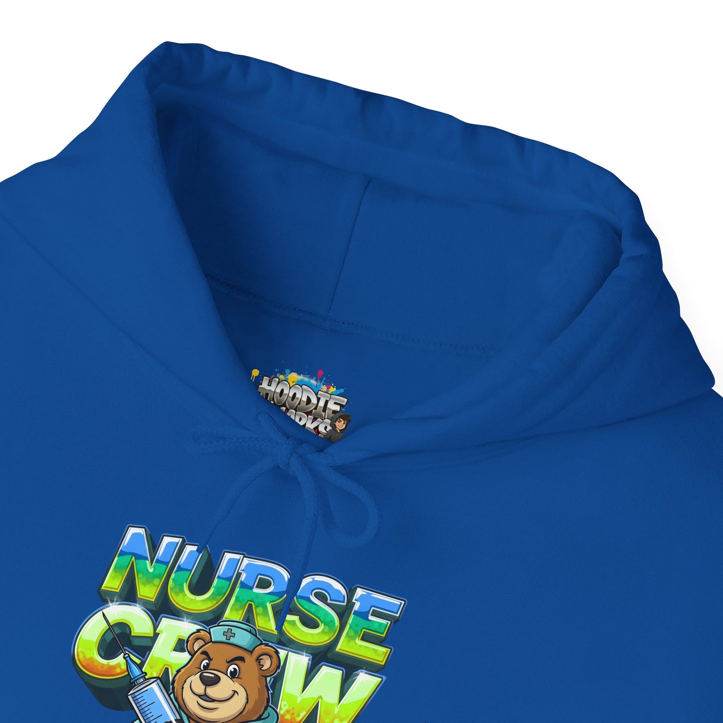 Unisex Nurse Crew Hoodie — Cute Bear Nurse Graphic Pullover