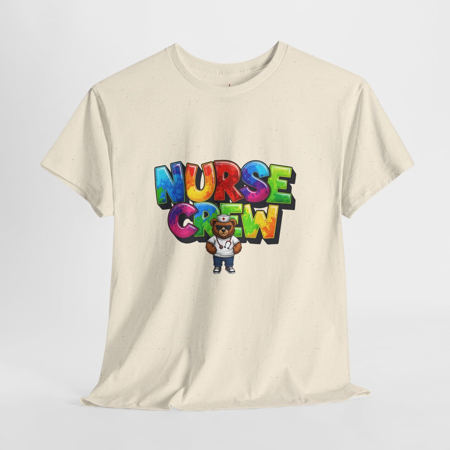 Nurse Crew Graphic Tee — Colorful Cartoon Nurse Appreciation Shirt