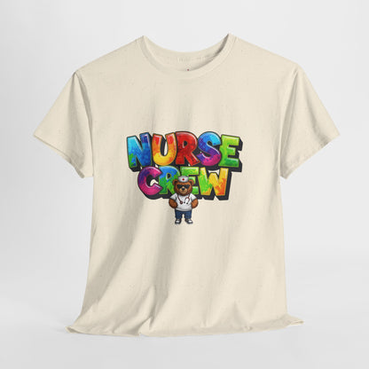 Nurse Crew Graphic Tee — Colorful Cartoon Nurse Appreciation Shirt