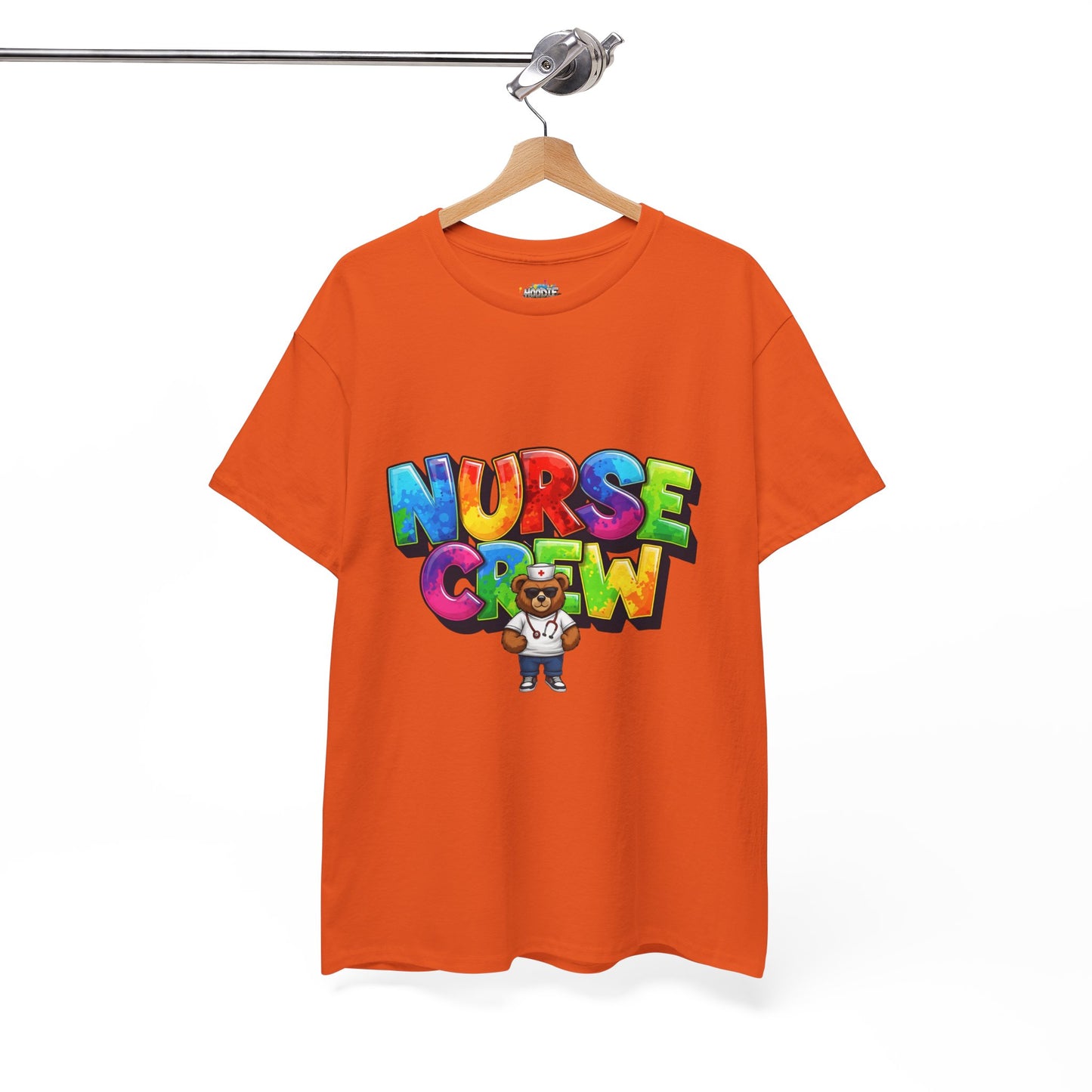 Nurse Crew Graphic Tee — Colorful Cartoon Nurse Appreciation Shirt