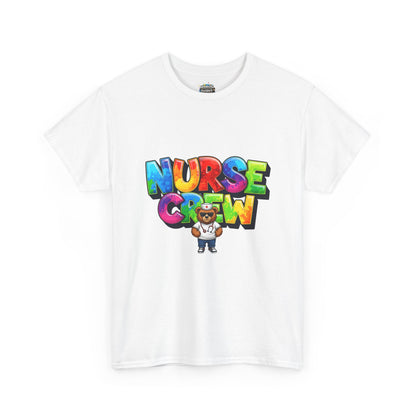 Nurse Crew Graphic Tee — Colorful Cartoon Nurse Appreciation Shirt