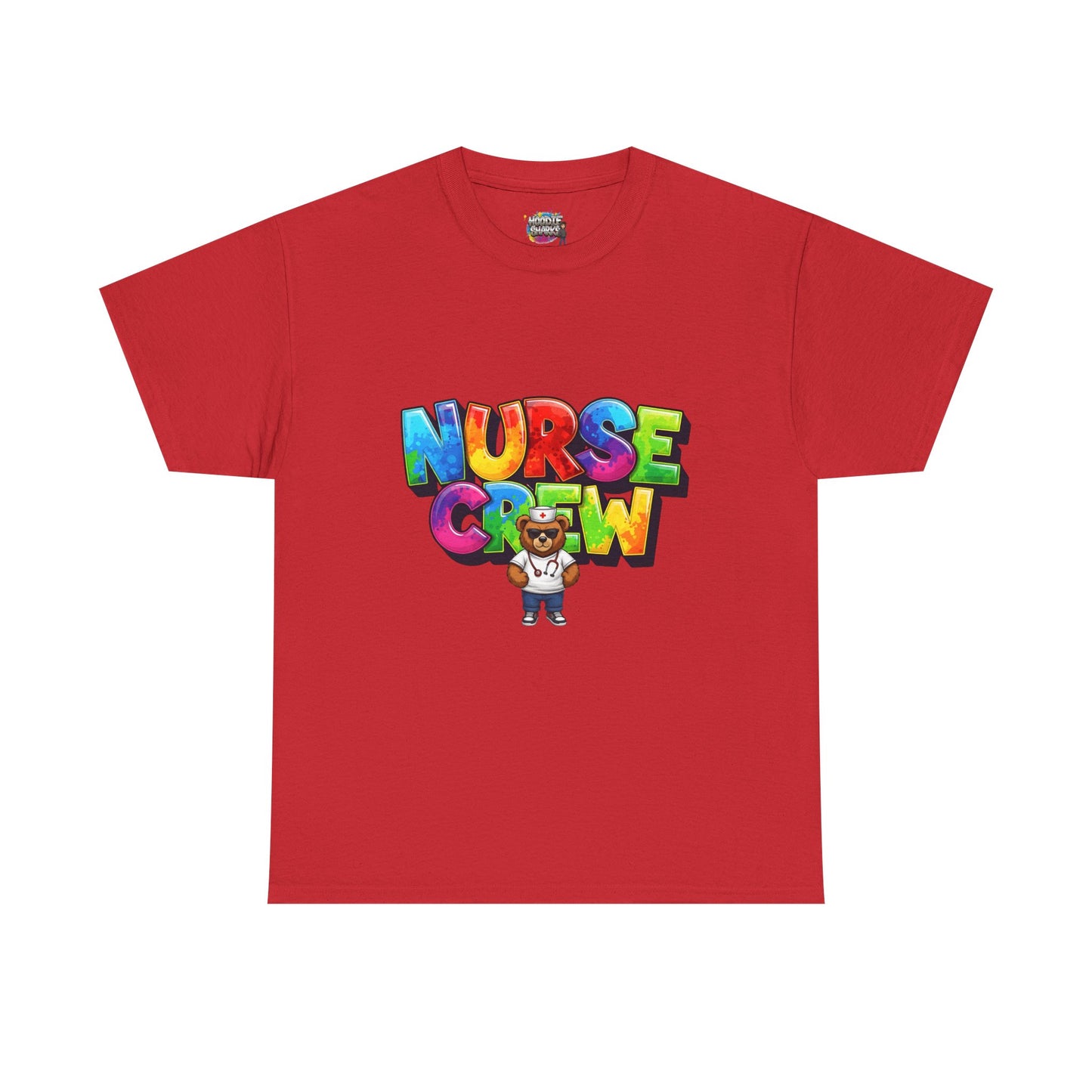 Nurse Crew Graphic Tee — Colorful Cartoon Nurse Appreciation Shirt