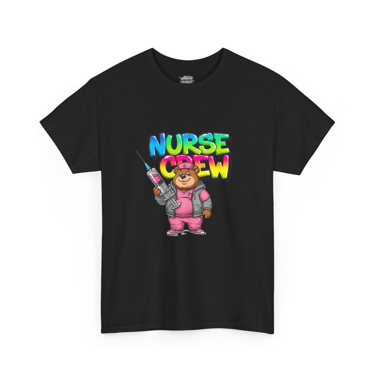 Nurse Crew T-Shirt — Cute Cartoon Nurse Bear Graphic Tee