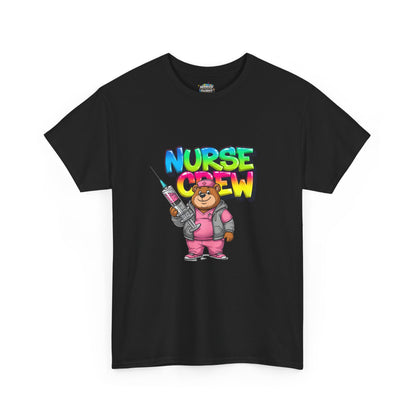 Nurse Crew T-Shirt — Cute Cartoon Nurse Bear Graphic Tee