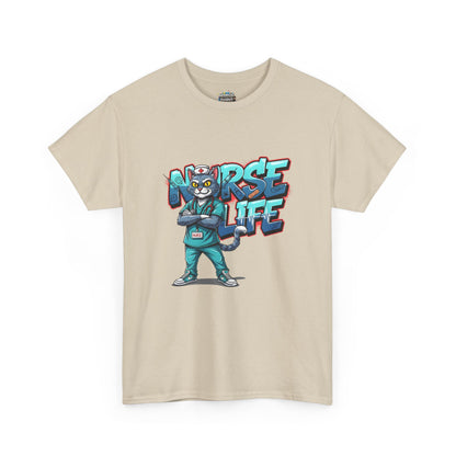 Unisex Nurse Life Graphic Tee — Cool Cartoon Nurse Design