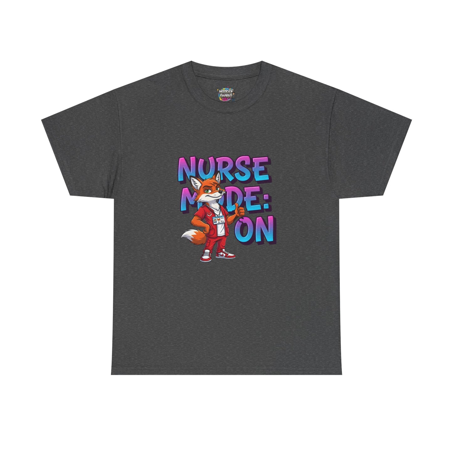 Nurse Mode On T‑Shirt — Cute Fox Nurse Graphic Tee for Nurses & Nursing Students