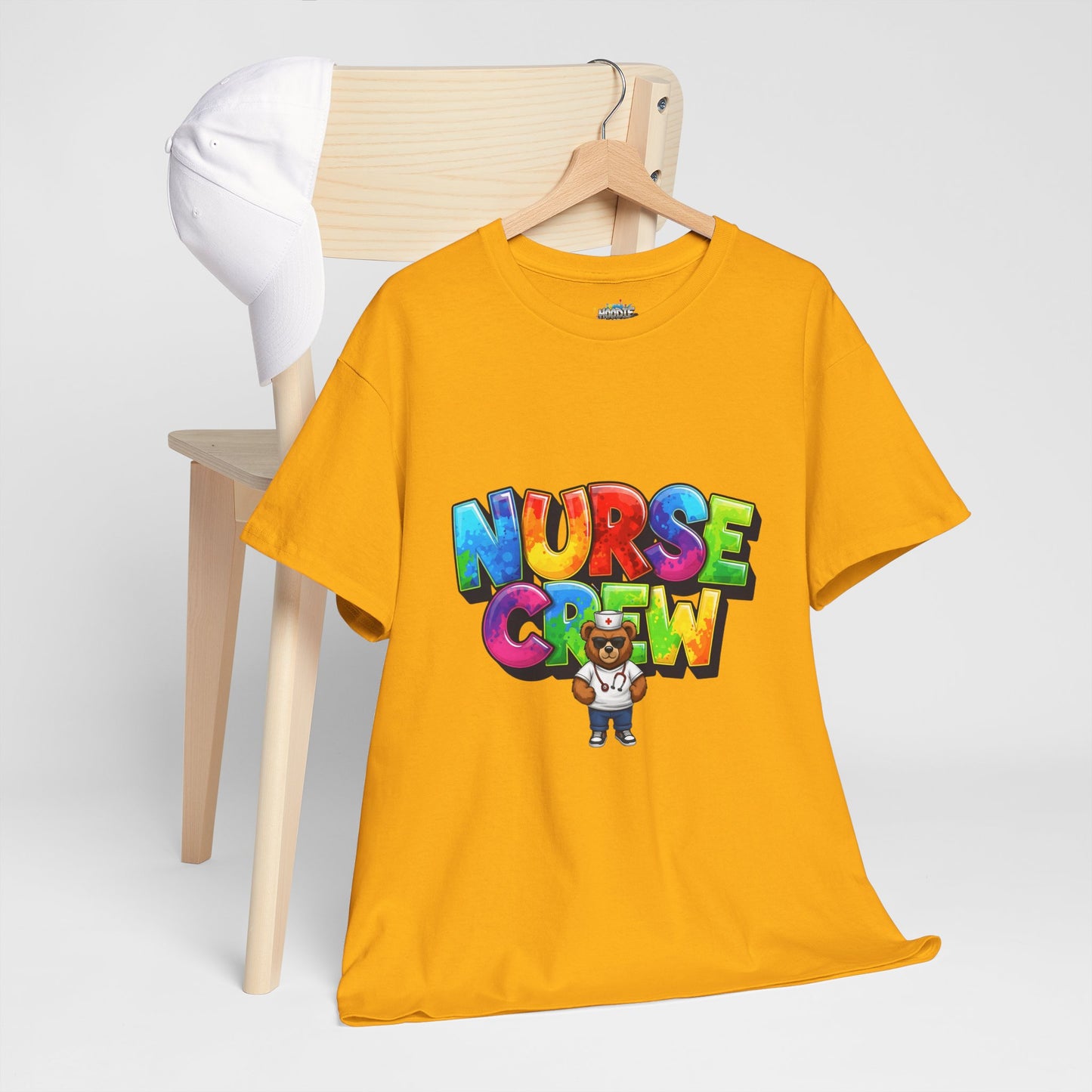 Nurse Crew Graphic Tee — Colorful Cartoon Nurse Appreciation Shirt