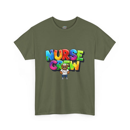 Nurse Crew Graphic Tee — Colorful Cartoon Nurse Appreciation Shirt