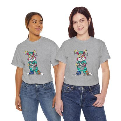 Easter Street Bunny T‑Shirt — Cool Graphic Bunny with "Always Be Kind" Tee