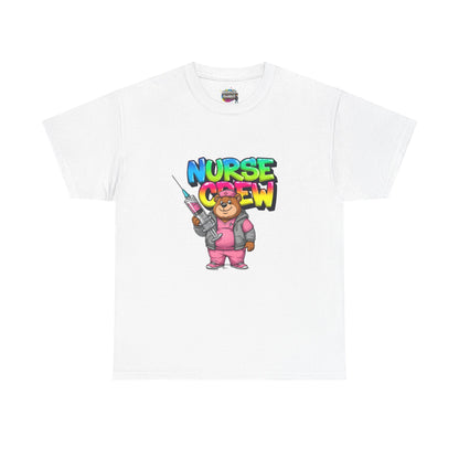 Nurse Crew T-Shirt — Cute Cartoon Nurse Bear Graphic Tee