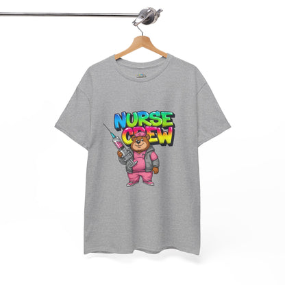 Nurse Crew T-Shirt — Cute Cartoon Nurse Bear Graphic Tee