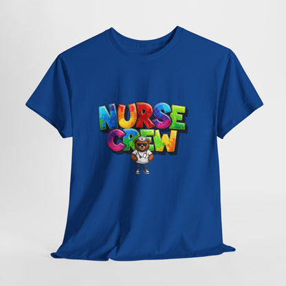 Nurse Crew Graphic Tee — Colorful Cartoon Nurse Appreciation Shirt