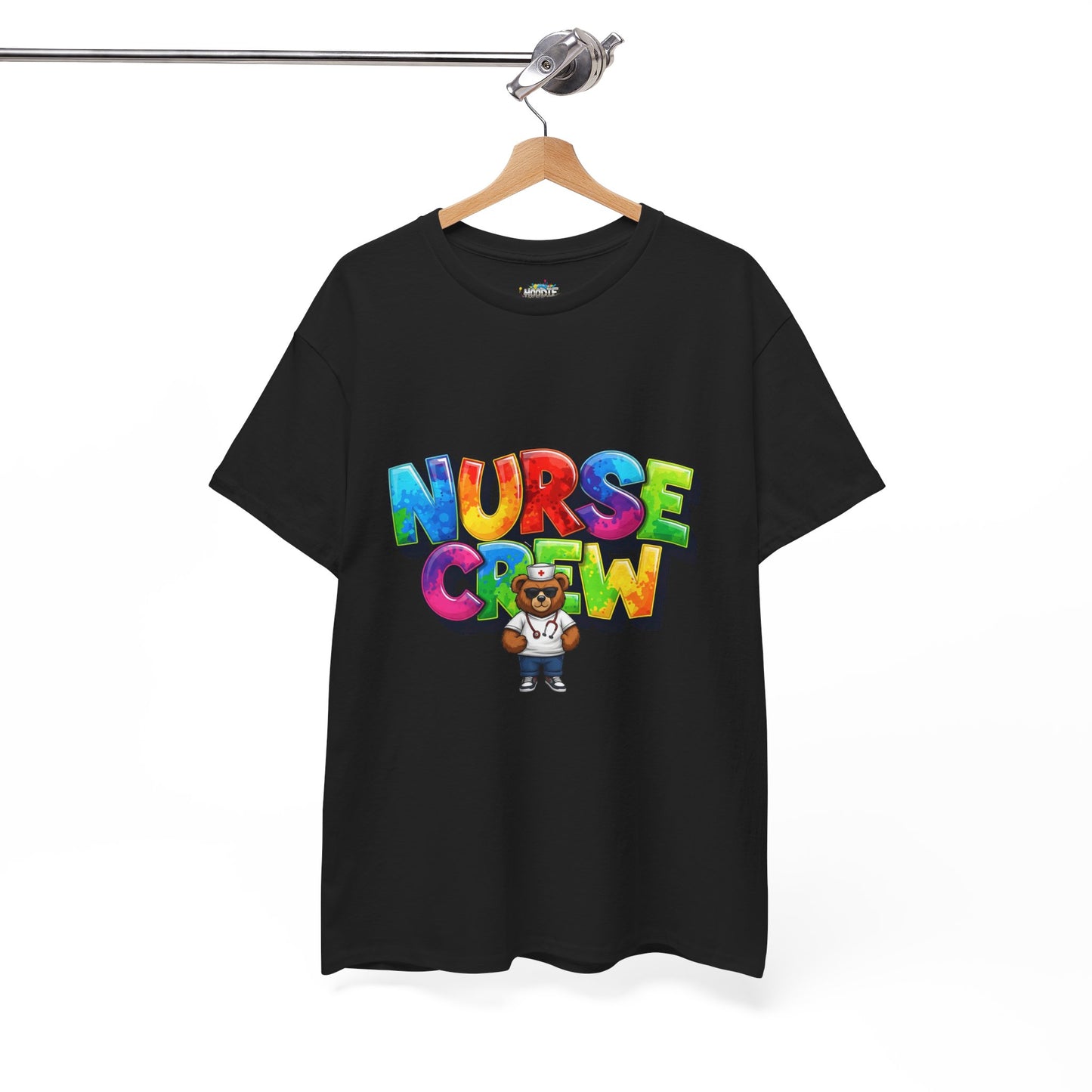Nurse Crew Graphic Tee — Colorful Cartoon Nurse Appreciation Shirt