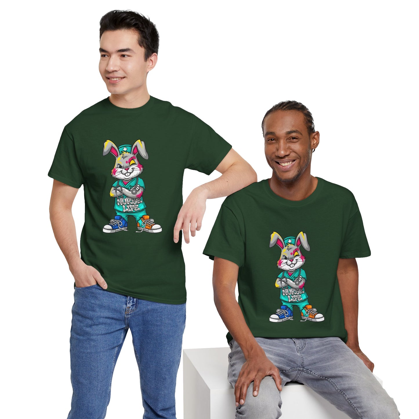 Easter Street Bunny T‑Shirt — Cool Graphic Bunny with "Always Be Kind" Tee