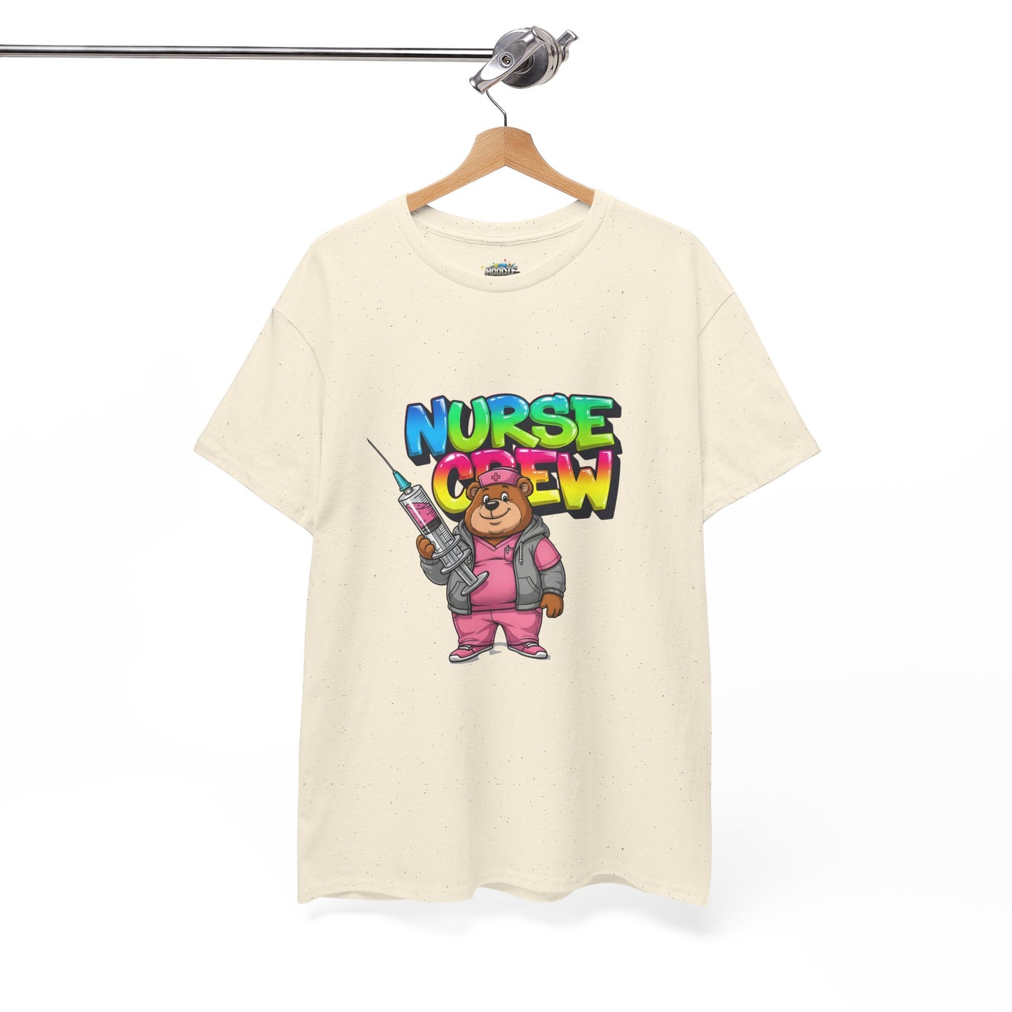 Nurse Crew T-Shirt — Cute Cartoon Nurse Bear Graphic Tee