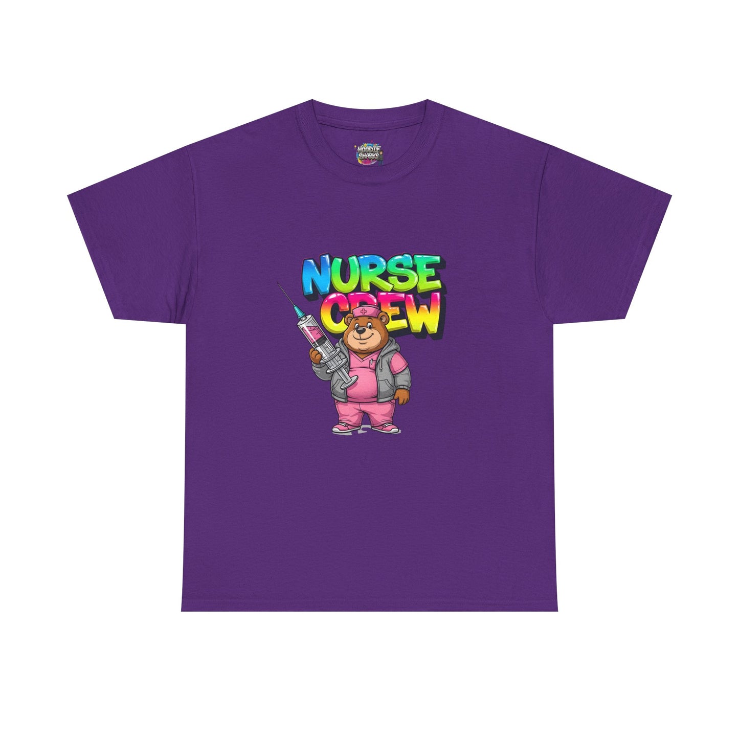 Nurse Crew T-Shirt — Cute Cartoon Nurse Bear Graphic Tee