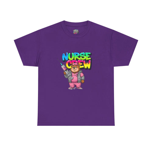 Nurse Crew T-Shirt — Cute Cartoon Nurse Bear Graphic Tee