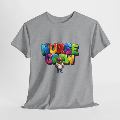 Nurse Crew Graphic Tee — Colorful Cartoon Nurse Appreciation Shirt