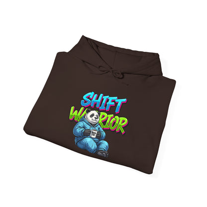 Unisex Shift Warrior Nurse Hoodie — Cute Sleeping Panda Crew