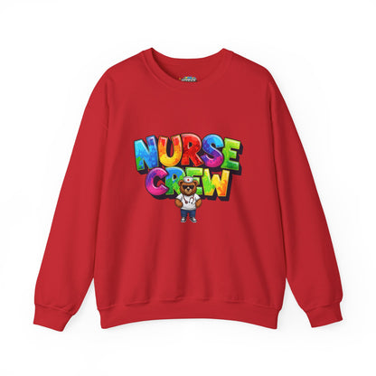 Nurse Crew Sweatshirt — 'NURSE CREW' Graphic Pullover for Healthcare Professionals