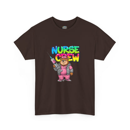 Nurse Crew T-Shirt — Cute Cartoon Nurse Bear Graphic Tee