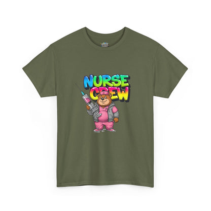Nurse Crew T-Shirt — Cute Cartoon Nurse Bear Graphic Tee