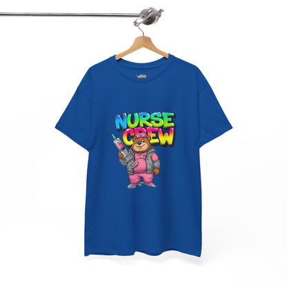 Nurse Crew T-Shirt — Cute Cartoon Nurse Bear Graphic Tee