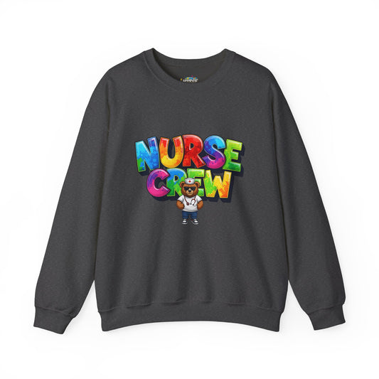 Nurse Crew Sweatshirt — 'NURSE CREW' Graphic Pullover for Healthcare Professionals