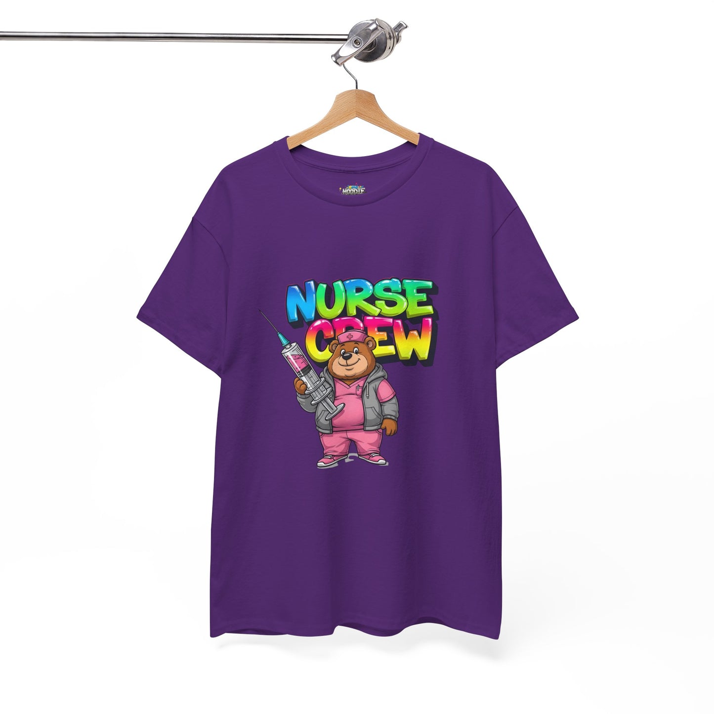 Nurse Crew T-Shirt — Cute Cartoon Nurse Bear Graphic Tee
