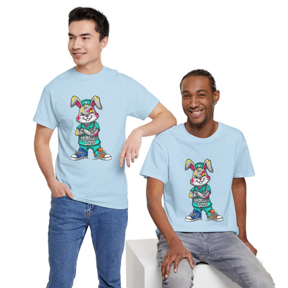 Easter Street Bunny T‑Shirt — Cool Graphic Bunny with "Always Be Kind" Tee
